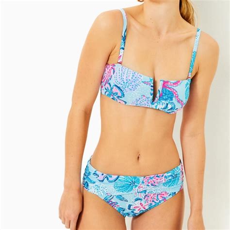 Lilly Pulitzer Swim Nwt Lilly Pulitzer Canady Bikini Top And Lagoon Sarong Bikini Bottom