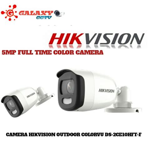 Jual Camera Hikvision Outdoor Colorvu 5mp Turbo Hd Camera Ds2ce10hft F