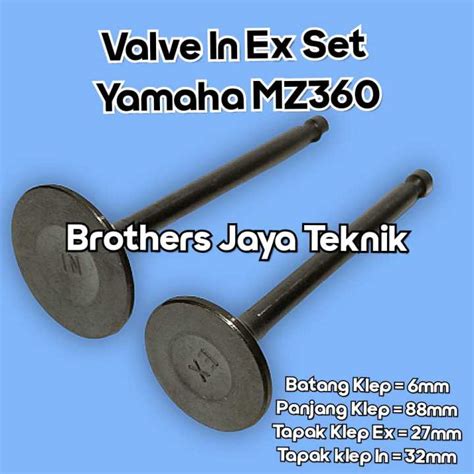 MZ360 Valve In Ex Klep Set Mesin Penggerak Dan Genset EF6600 Lazada