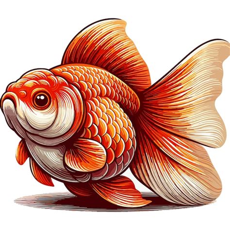 Premium Vector Cute Goldfish Fish Vector Cartoon Illustration