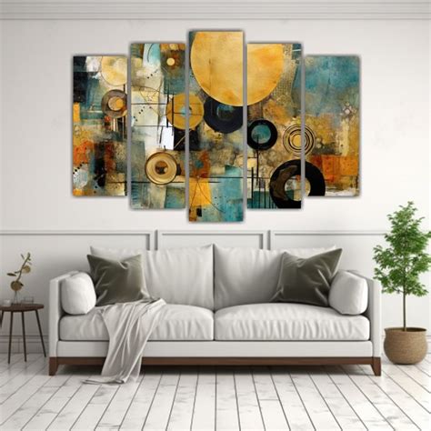 Lienzo Calidez Abstract Art Texturas En Gris Azul Marino Grisaceo