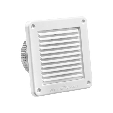 Intake Vent 4 Inch White Plastic Fresh Air Vent 674w Ml