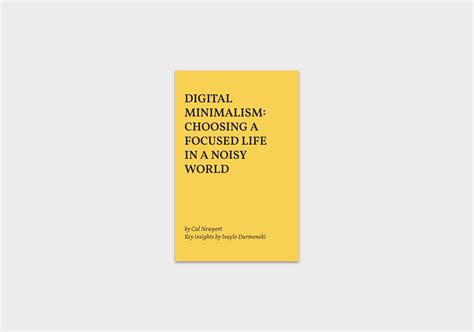 Digital Minimalism by Cal Newport [Actionable Summary] - Durmonski.com