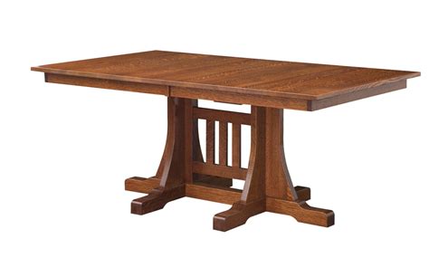 Ridgecrest Dining Table Amish Solid Wood Tables Kvadro Furniture