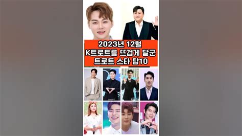 2023년 12월 K 트로트를 뜨겁게 달군 트로트 스타 Top10 박서진 김호중 황영웅 영탁 진해성 송가인