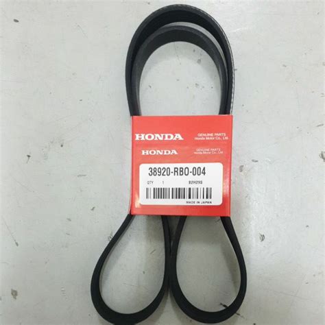 HONDA GENUINE CITY TMO JAZZ TFO FAN BELT 5PK1137 38920 RBO 004