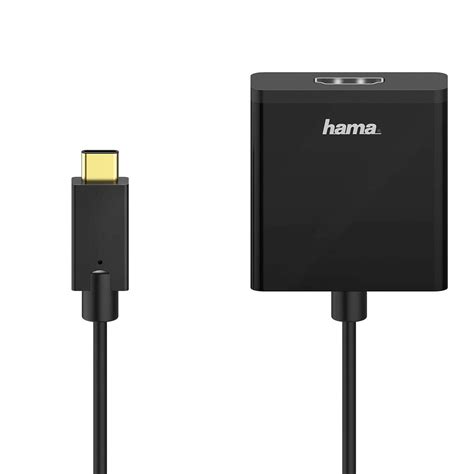 Hama Usb C Til Hdmi Adapter Guldbelagt K Sort Dkk