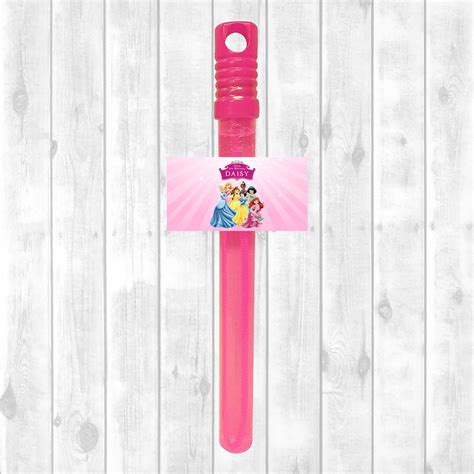 Bubble Wand Sticker Sheet Disney Princess Kimmi10 Personalised