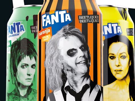 Fanta Lan Ar Latas Promocionais Para O Novo Filme Beetlejuice Mundolatas