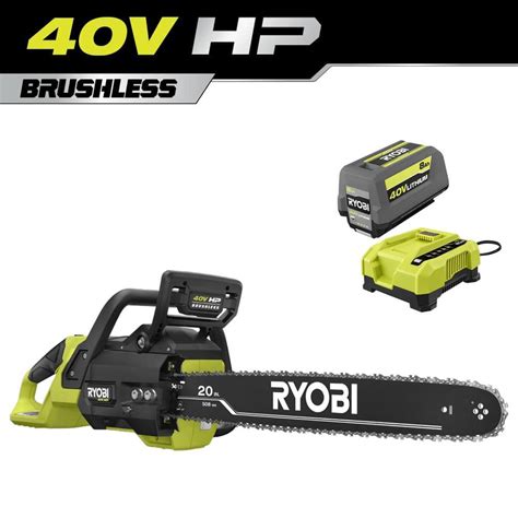 Ryobi V Hp Brushless In Battery Chainsaw With Ah Battery And