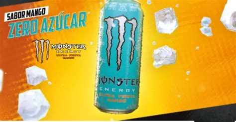 Monster Ultra Fiesta Mango Energy Drink Zero Zuccheri No Sugar Ml