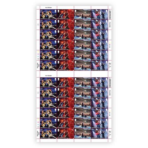 Iron Maiden Full Sheet £185 Stamps Royal Mail