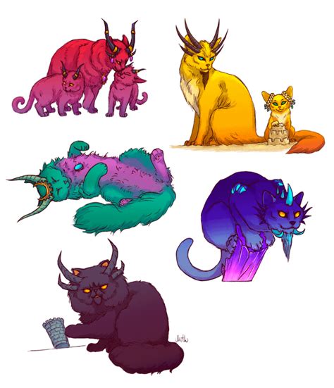 Hey! Long promised and finally made :D Dragon aspects as cats! It was ...