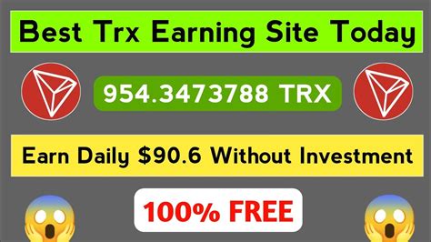 How To Earn Trx Without Investment Trx Mining Site Payment Proof