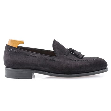 Black Suede Tassel Loafer