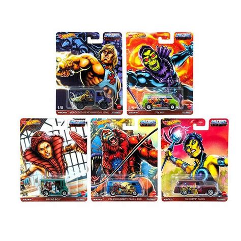Hot Wheels Premium Masters Of The Universe Sett Med Biler KanonCon