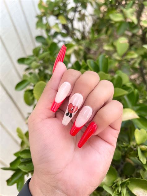 Pin On Bad Bunny Nails