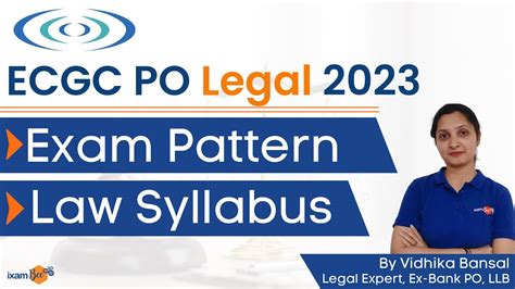 Ecgc Po Legal 2023 Ecgc Po Legal Exam Pattern Ecgc Po Law Syllabus