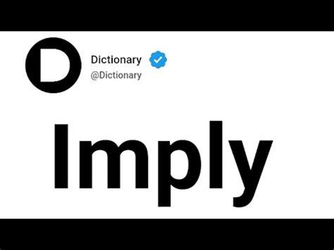 Imply Meaning In English - YouTube
