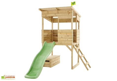 Cabane En Bois Pour Enfant Avec Toboggan Tp Treetops Tp Toys