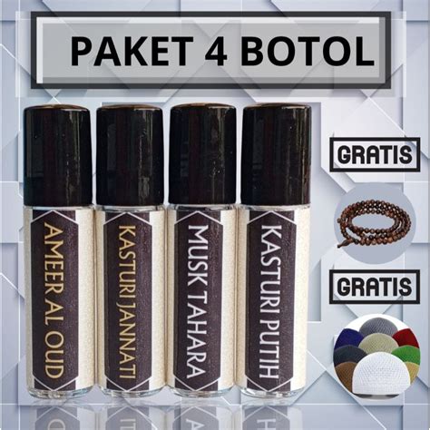 Jual Paket Botol Parfum Kasturi Jannati Non Alkohol Parfum