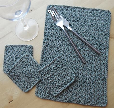 Ravelry Grit Stitch Placemat Pattern By Nicola Schofield