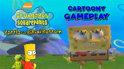 Cartoony Gameplay SpongeBob SquarePants Battle For Bikini Bottom PART 1 YouTube