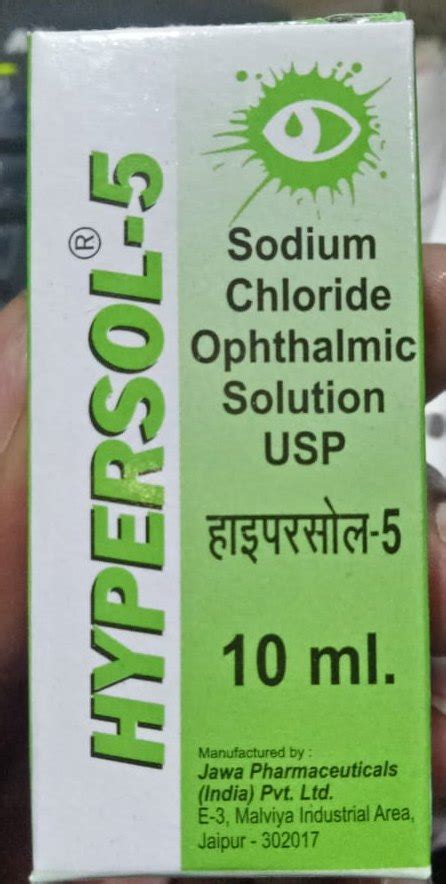 Hypersol Allopathic Sodium Chloride Ophthalmic Solution Packaging Type