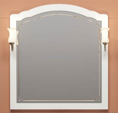 Зеркало со светильниками OPADIRIS Лоренцо 100 белый в Ростове-на-Дону ...