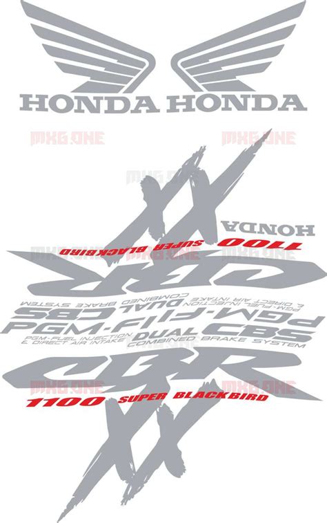 Honda CBR 1100 XX 1997 2000 Stickers Set MXG ONE Best Moto Decals