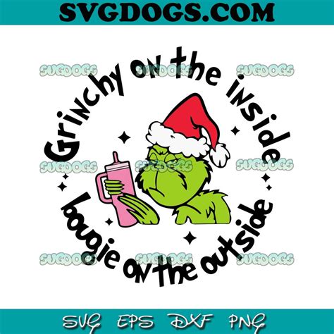 Bougie Grinch Svg Png Grinchy On The Inside Svg