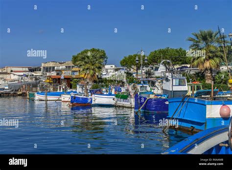 Fishing Boats Harbour Ischia Postage Island Ischia Italy