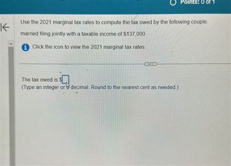 Use The Marginal Tax Rates To Compute Studyx