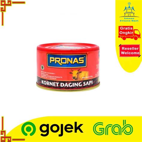 Jual Kornet Daging Sapi Kaleng Corned Beef 120 Gram PRONAS Shopee