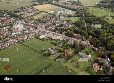 aerial view of Waddesdon village near Aylesbury, Buckinghamshire Stock Photo - Alamy