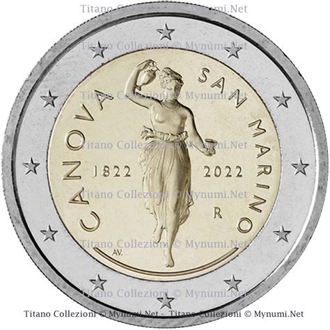 Euro San Marino Della Morte Di Antonio Canova Fdc Mynumi