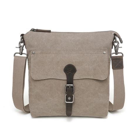 Canvas Shoulder Bag Sb 568 Khaki Davan Designs