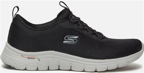 Skechers Arch Fit Vista Gleaming Sneakers Zwart Schoenen Nl