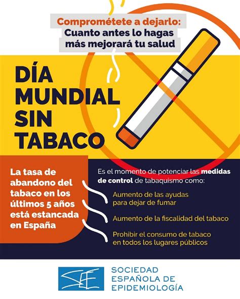 D A Mundial Sin Tabaco Cuanto Antes Lo Dejes Mejor Para Tu Salud