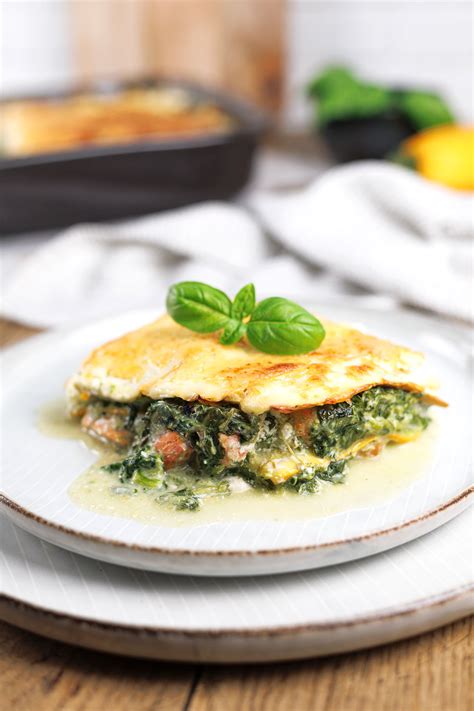 Zucchini Lasagne Mit Spinat Und Lachs Low Carb Keto