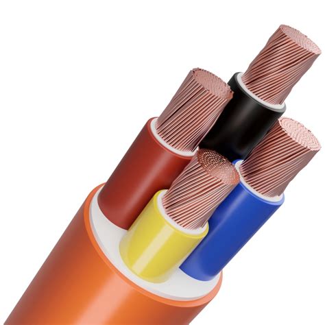 Orange PVC Trailing Cable 4 Core 25mm² Cable Connection