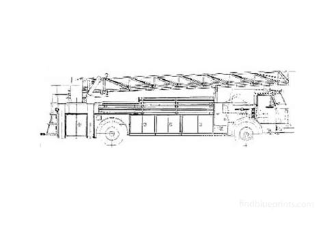 Download Drawing 1981 American Lafrance Ladder Fire Truck In Ai Pdf Png