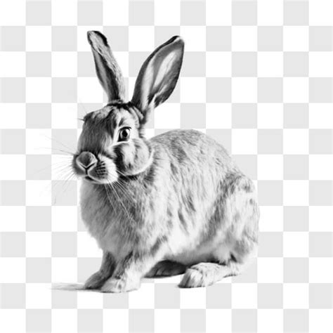 Download Black and White Rabbit Drawing for Art Project Sketches Online ...