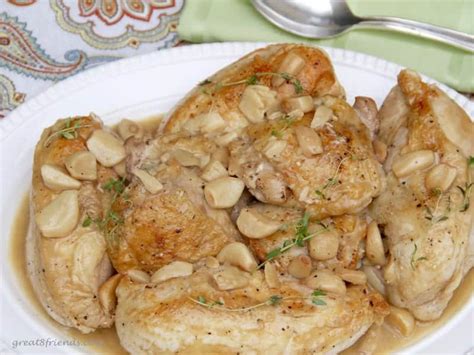 Ina S Forty Cloves Of Garlic Chicken Great Eight Friends