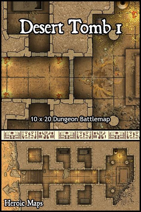 Heroic Maps Desert Tomb Heroic Maps Dungeons Egyptian Ruins