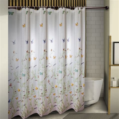 August Grove® Earby Floating Butterflies Single Shower Curtain