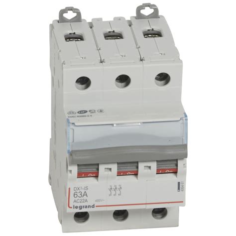 406461 Interrupteur sectionneur Dx³ is 3p 400v 63a 3 Modules