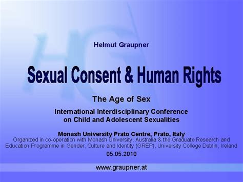 Helmut Graupner The Age Of Sex International Interdisciplinary