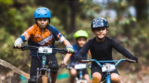 Competi O Infantil De Mountain Bike Tem Etapa Em Contagem