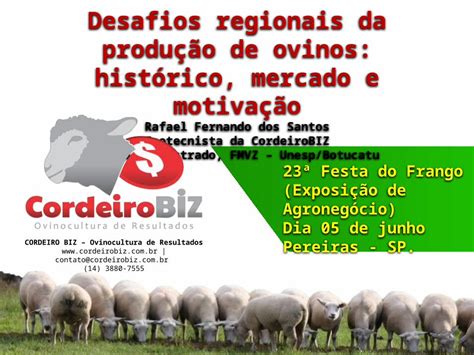 PPTX Desafios regionais da produção de ovinos histórico mercado e